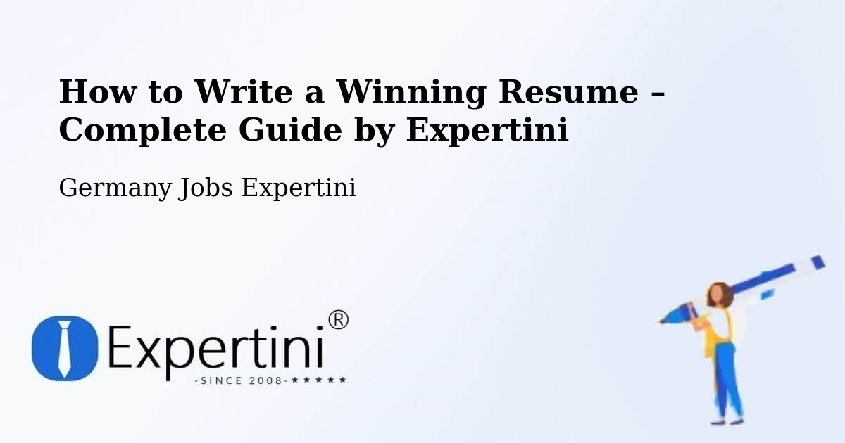 Resume Writing Guide for Job Seekers – Memmingen - Memmingen, Germany Jobs Expertini